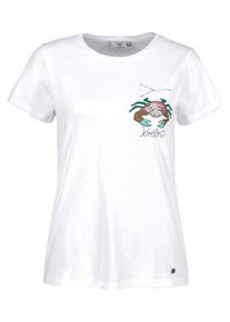AJC, Damen T-Shirt, Wei&szlig;