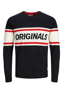 Jack & Jones JACK & JONES, Herren Pullover, Rot / Schwarz / Weiß