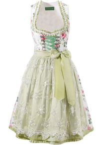 Country Line, Damen Dirndl, Mint / Rosa / Wei&szlig;