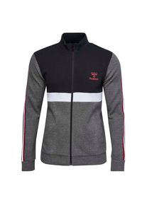 Hummel, Herren Sweatjacke 'Ace', Dunkelgrau / Rot / Schwarz / Wei&szlig;