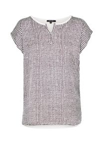 More & More MORE & MORE, Damen Tunika T-Shirt, Grau / Wei&szlig;