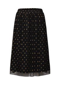 Vila, Damen Rock 'GOLDDOT', Gold / Schwarz