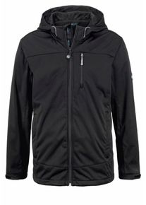 Polarino, Herren Softshelljacke, Schwarz