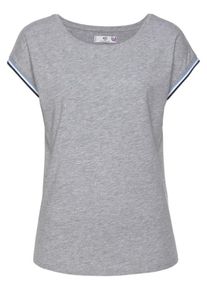 AJC, Damen T-Shirt, Grau / Schwarz / Weiß