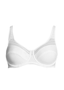 Petite Fleur, Damen Bügel-BH mit gestreiftem Netzmaterial (2 Stück), Schwarz / Weiß