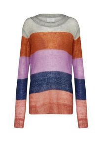N&uuml;mph N&Uuml;MPH, Damen Pullover 'Declavn', Navy / Grau / Lila / Rostrot