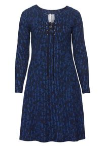 sheego Style, Damen Jerseykleid, Blau / Marine