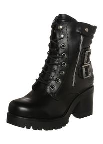 Dockers by Gerli, Damen Bikerstiefelette mit Zierrie, Schwarz