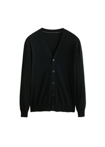 Mango Man, Herren Cardigan 'Willy', Schwarz