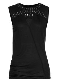 Melrose, Damen Wickeltop, Schwarz