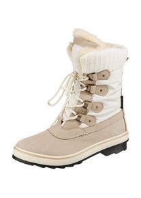 JOLANA & FENENA JOLANA & FENENA, Damen Winterstiefel, Hellbeige / Schwarz / Wei&szlig;