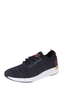 Bugatti, Herren Sneaker low mit einteilgem Schaft und Strick-Obermaterial, Navy / Wei&szlig;