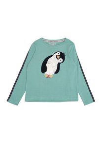 REVIEW KIDS REVIEW FOR KIDS, Mädchen Shirt 'KG-19-T102', Nachtblau / Jade / Weiß