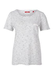 s.Oliver RED LABEL, Damen Ringelshirt, Blau / Wei&szlig;