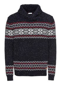 Esprit, Herren Pullover, Nachtblau / Merlot / Naturweiß