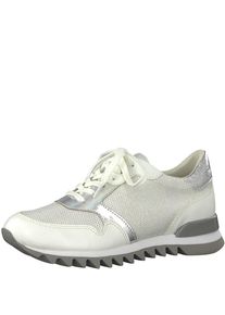 Tamaris, Damen Sneaker, Ecru / Silber / Naturwei&szlig;