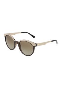 Versace, Damen Sonnenbrille mit Rah in Gold-Optik, Braun