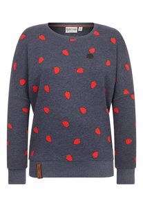 Naketano, Damen Sweatshirt, Dunkelblau / Hellrot