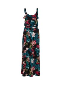 Q/S Designed By, Damen Maxikleid, Mischfarben / Schwarz