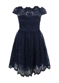Chi Chi London Chi Chi Curve, Damen Kleid 'APRIL', Blau
