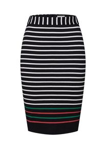 armedangels, Damen Rock 'AGATAA CONTRAST STRIPES', Schwarz / Wei&szlig;