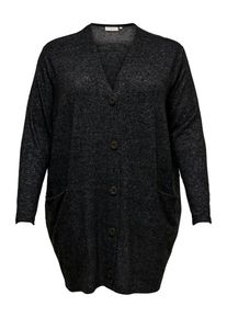 Only Carmakoma, Damen Strickjacke, Dunkelgrau