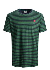 Jack & Jones JACK & JONES, Herren T-Shirt, Navy / Grünmeliert
