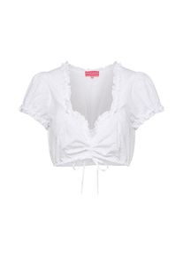 Kr&uuml;ger Dirndl Kr&uuml;ger Madl, Damen Dirndl Bluse, Wei&szlig;