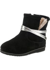 Emu AUSTRALIA, M&auml;dchen Winterstiefel 'ANNAN', Schwarz / Silber