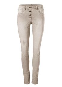 Heine, Damen Boyfriend-Hose, Hellgrau
