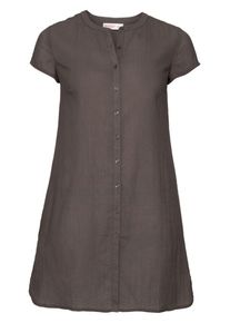 sheego Casual, Damen Longbluse, Dunkelbraun