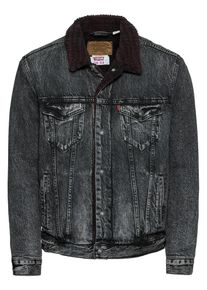 Levi's LEVI'S, Herren Jeansjacke 'Type 3 Sherpa Trucker', Black Denim