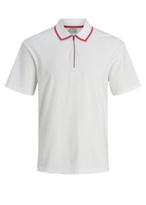 Jack & Jones JACK & JONES, Herren Poloshirt, Hellrot / Wei&szlig;