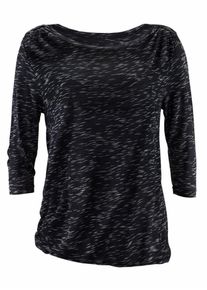 Lascana, Damen Langarmshirt, Schwarz / Wei&szlig;