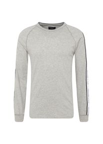 Abercrombie & Fitch Abercrombie & Fitch, Herren Shirt 'TAPE RAGLAN CREW', Hellgrau / Weiß
