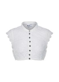 Marjo, Damen Dirndlbluse 'Delrose-Eva', Wollweiß