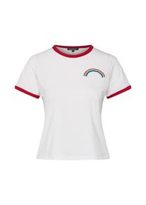 boohoo, Damen T-Shirt, Rot / Weiß