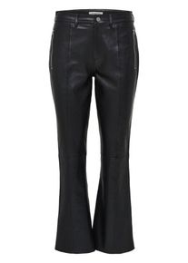 Selected Femme, Damen Lederhose, Schwarz