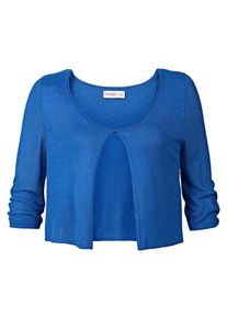 sheego Style, Damen Strickbolero, Blau