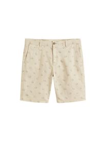 Mango Man, Herren Shorts 'Tinos4-h', Beige / Schwarz