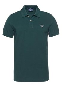 Gant, Herren Polo-Shirt 'Original SS Rugger', Tanne