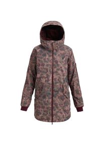 Burton, Damen Snowboardjacke 'Moosey', Khaki / Weinrot