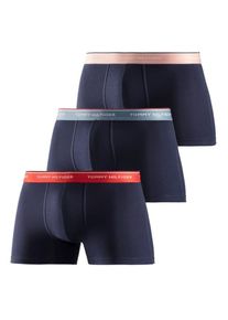 Tommy Hilfiger Underwear, Herren Boxershorts 'Trunk', Navy / Pastellblau / Puder / Hellrot