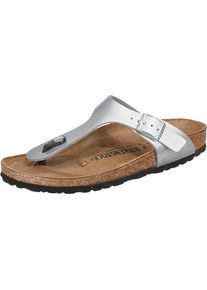 Birkenstock, Damen Pantoletten 'Gizeh', Silber