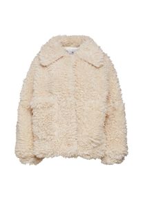 Missguided, Damen Jacke 'BOXY SHAGGY BORG JACKET', Beige