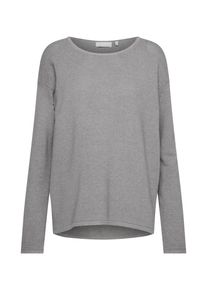 Rich & Royal Rich & Royal, Damen Pullover 'Casual Crew', Graumeliert