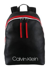 Calvin Klein, Damen Cityrucksack 'COLLEGIC', Hellrot / Schwarz / Weiß