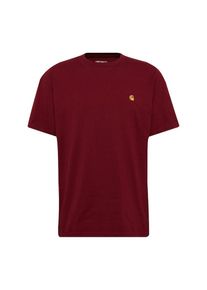 Carhartt Work In Progress Carhartt WIP, Herren Shirt 'S/S Chase T-Shirt', Weinrot