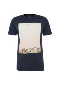 Jack & Jones JACK & JONES, Herren T-Shirt 'JOROMEGA TEE SS CREW NECK', Dunkelblau