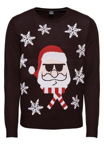 s.Oliver RED LABEL, Herren Pullover, Bordeaux / Wei&szlig;